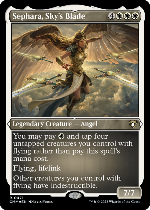 Sephara, Sky's Blade (CMM-471) - rare - Etched Foil