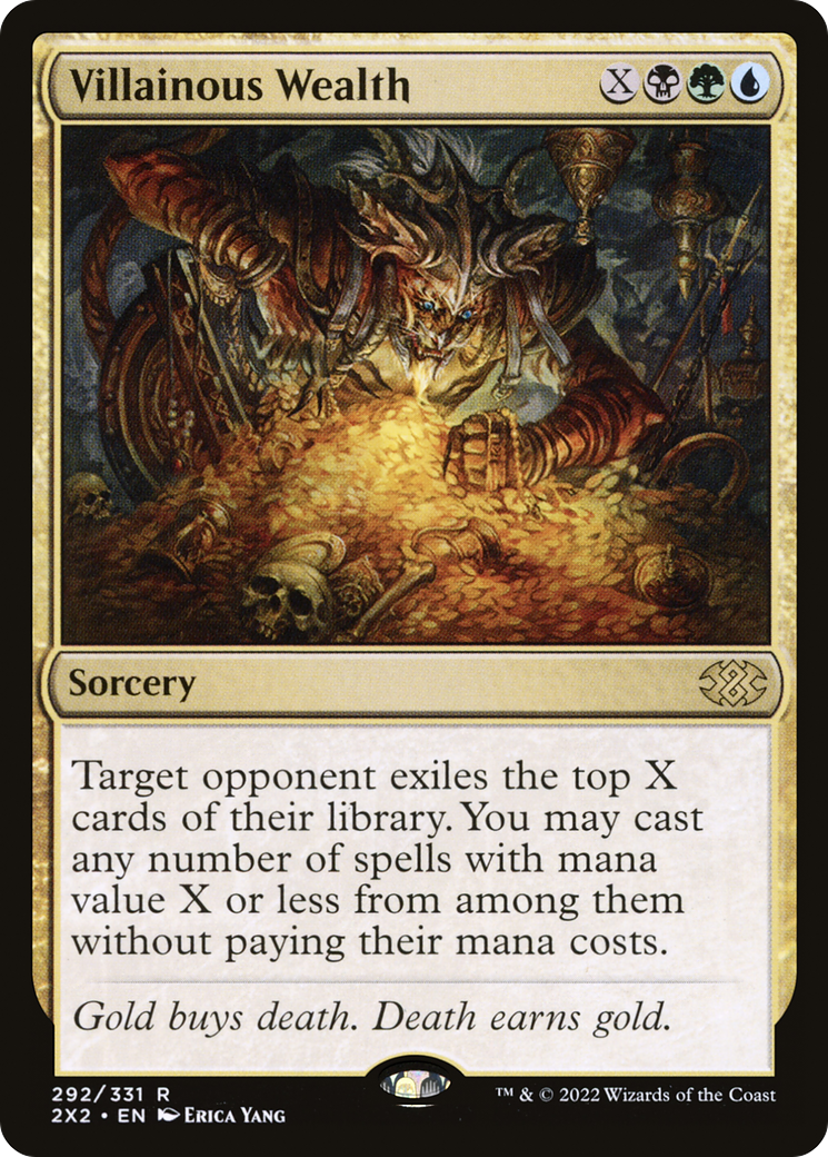Villainous Wealth (2X2-292) - rare - Foil