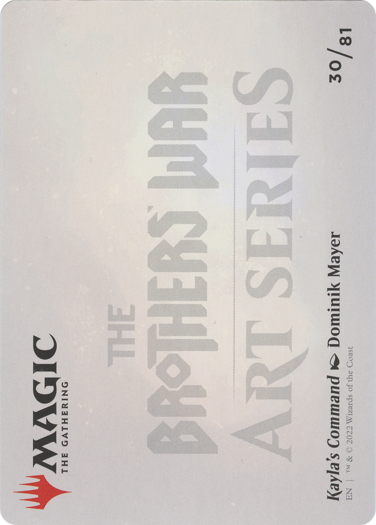 Kayla's Command // Kayla's Command (ABRO-030) - common (Borderless) - Foil