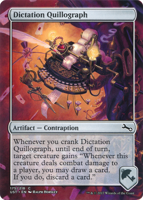 Dictation Quillograph (UST-175) - common (Borderless) - Foil