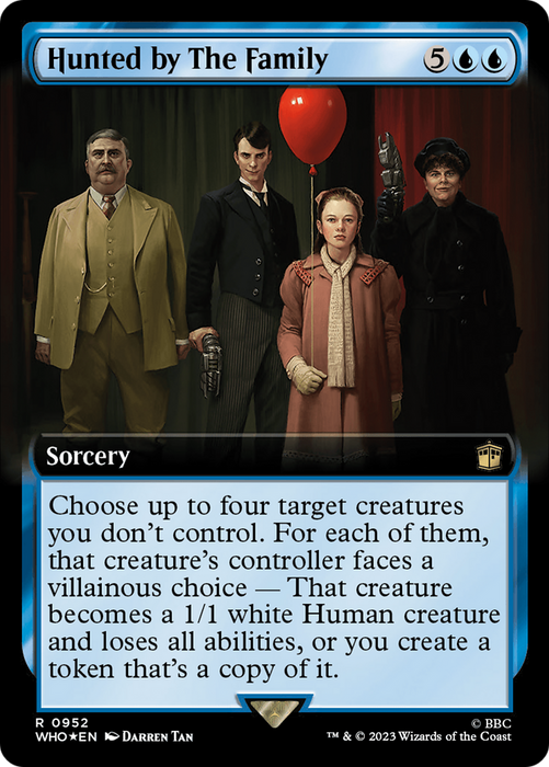 Hunted by The Family (WHO-952) - rare: (Extended Art) - Foil