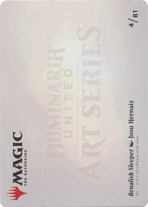 Benalish Sleeper // Benalish Sleeper (ADMU-004) - common (Borderless) - Foil