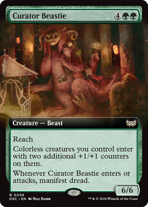 Curator Beastie (DSC-058) - rare: (Extended Art)
