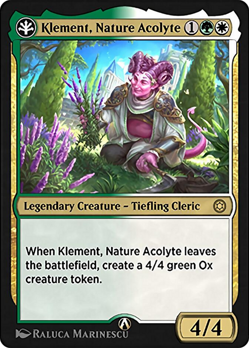Klement, Nature Acolyte (HBG-01G) - rare