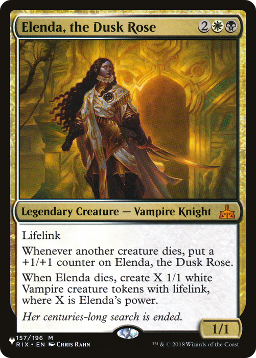Elenda, the Dusk Rose (LIST-RIX-157) - mythic