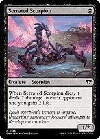 Serrated Scorpion (CMM-185) - common