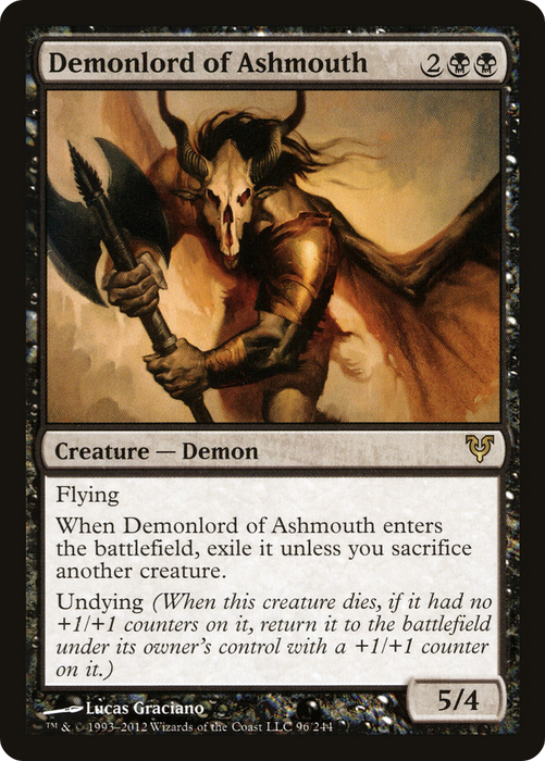 Demonlord of Ashmouth (AVR-096) - rare - Foil