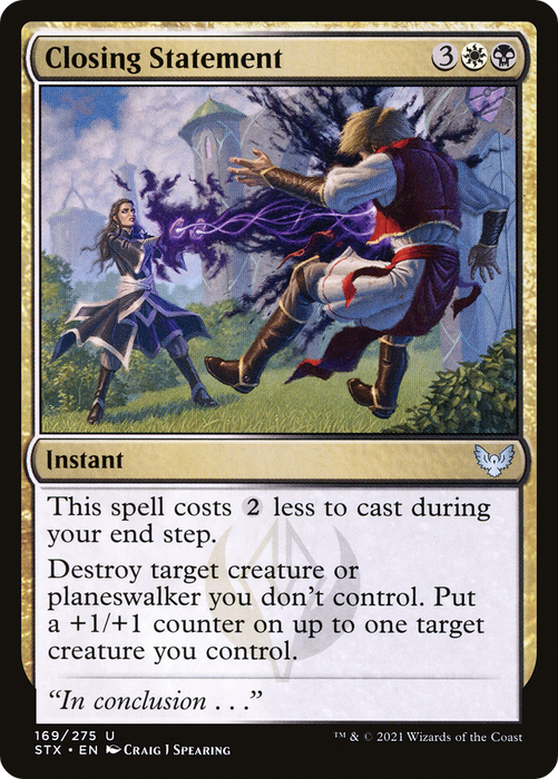 Closing Statement (STX-169) - uncommon - Foil