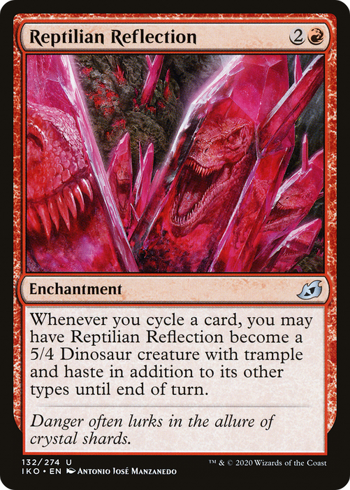 Reptilian Reflection (IKO-132) - uncommon - Foil