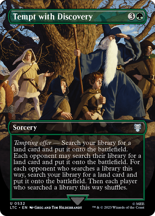 Tempt with Discovery (LTC-532) - uncommon (Borderless) - Foil