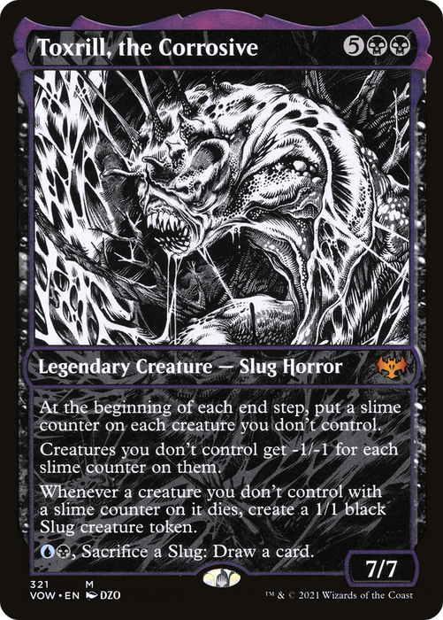 Toxrill, the Corrosive (VOW-321) - mythic: (Showcase) - Foil