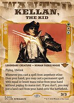 Kellan, the Kid (OTJ-294) - mythic: (Showcase) (Borderless) - Foil