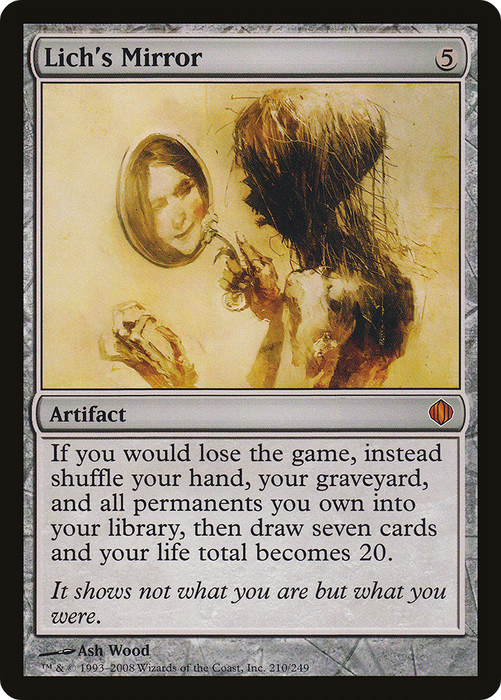 Lich's Mirror (ALA-210) - mythic - Foil