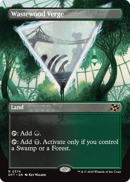 Wastewood Verge (DFT-374) - rare (Borderless) - Foil