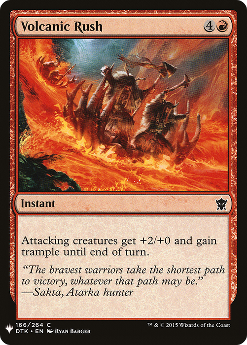Volcanic Rush (LIST-DTK-166) - common