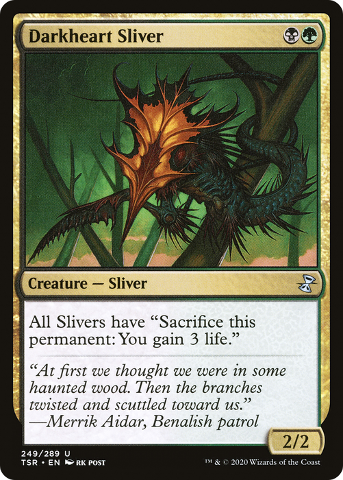 Darkheart Sliver (TSR-249) - uncommon - Foil
