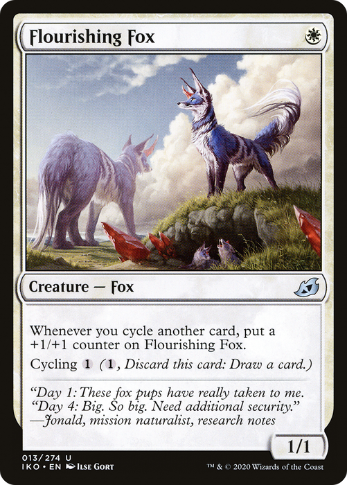 Flourishing Fox (IKO-013) - uncommon - Foil