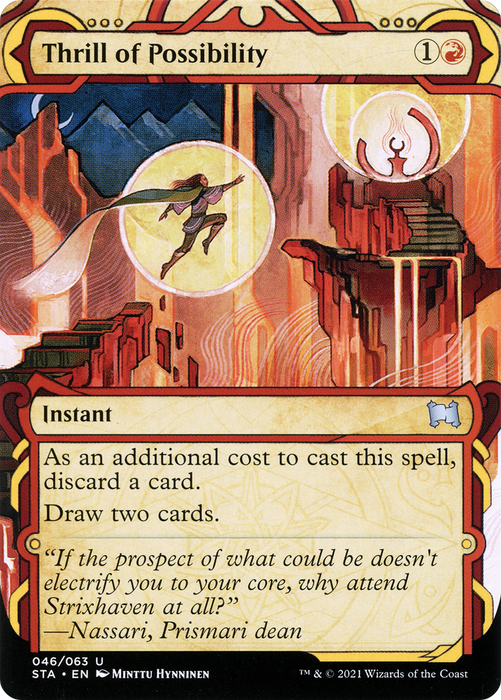 Thrill of Possibility (STA-046) - uncommon: (Showcase) (Borderless) - Etched Foil