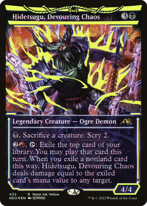 Hidetsugu, Devouring Chaos (NEO-432) - rare: (Showcase) - Foil