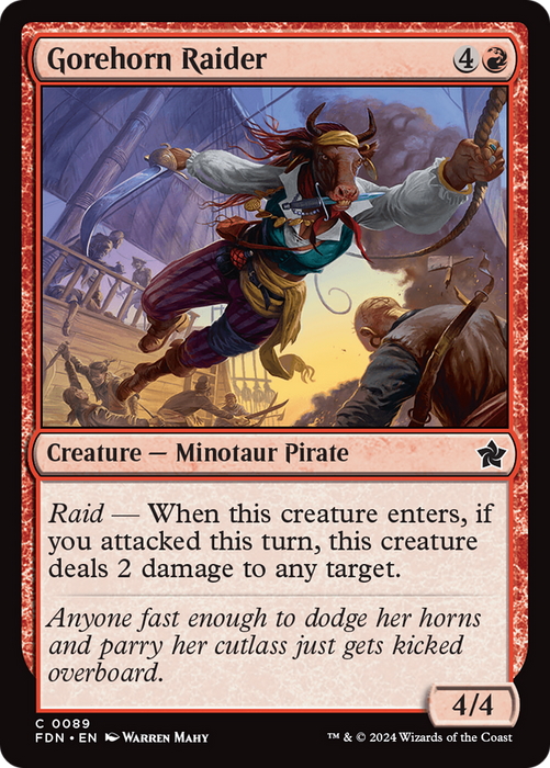 Gorehorn Raider (FDN-089) - common