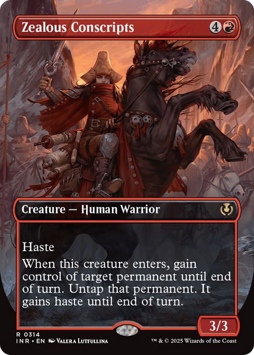 Zealous Conscripts (INR-314) - rare (Borderless) - Foil