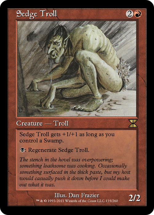 Sedge Troll (ME4-135) - rare