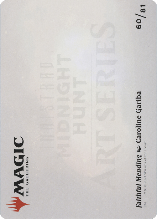 Faithful Mending // Faithful Mending (AMID-060) - common (Borderless) - Foil