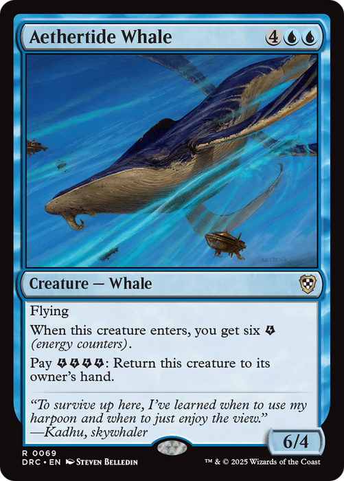 Aethertide Whale (DRC-069) - rare - Foil