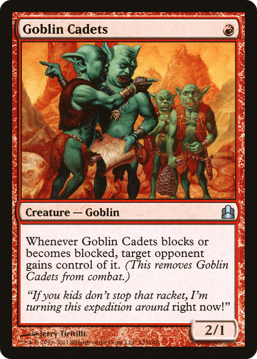 Goblin Cadets (CMD-125) - uncommon
