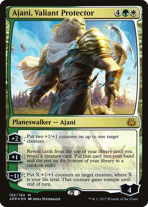Ajani, Valiant Protector (AER-185) - mythic - Foil