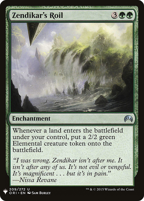 Zendikar's Roil (LIST-ORI-209) - uncommon