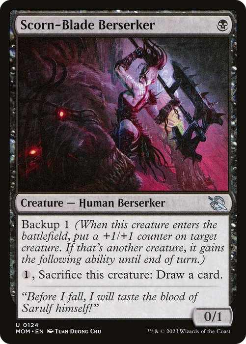 Scorn-Blade Berserker (MOM-124) - uncommon - Foil