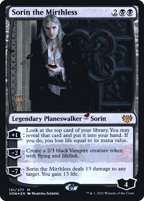 Sorin the Mirthless (PRE-131S) - mythic - Foil