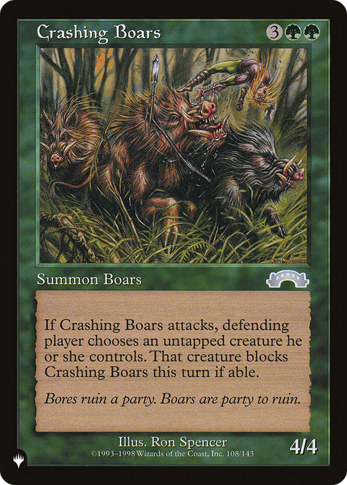 Crashing Boars (LIST-EXO-108) - uncommon