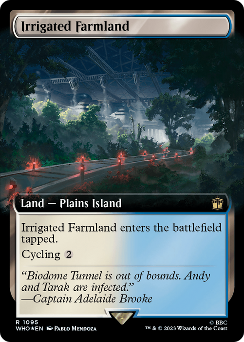 Irrigated Farmland (WHO-1095) - rare: (Extended Art) - Foil