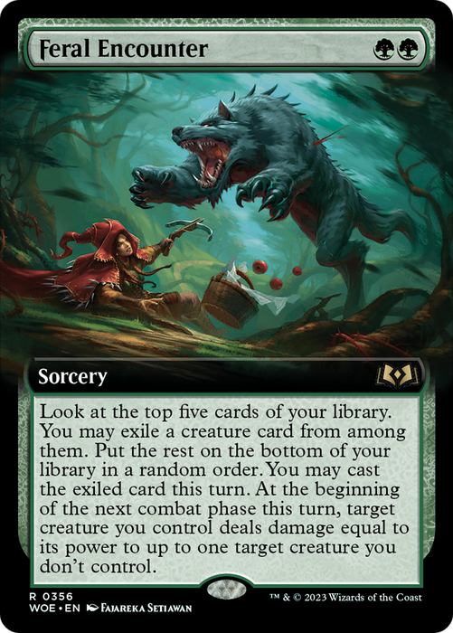 Feral Encounter (WOE-356) - rare: (Extended Art)