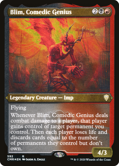 Blim, Comedic Genius (CMR-592) - rare - Etched Foil