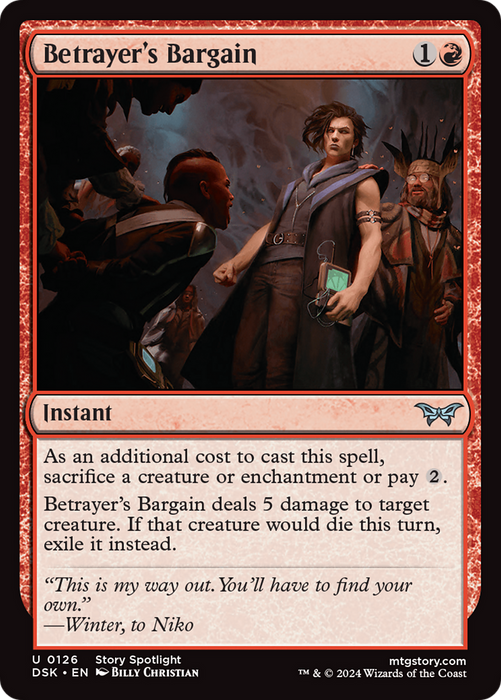 Betrayer's Bargain (DSK-126) - uncommon - Foil