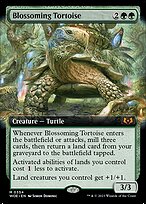 Blossoming Tortoise (WOE-354) - mythic: (Extended Art)