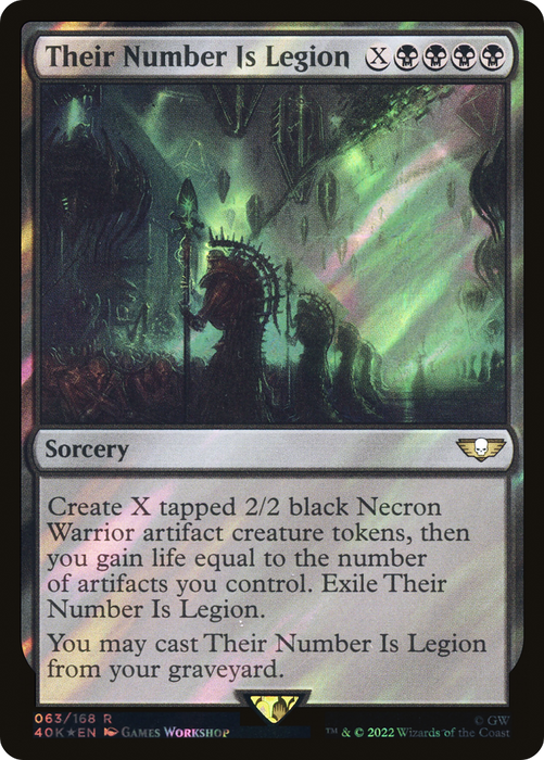 Their Number Is Legion (40K-63★) - rare - Foil
