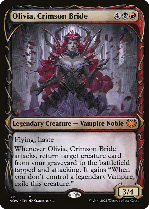 Olivia, Crimson Bride (VOW-315) - mythic: (Showcase) - Foil