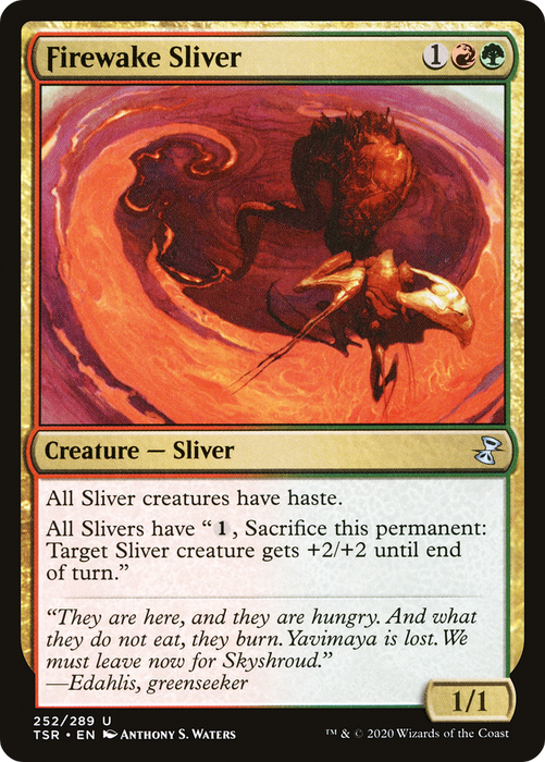 Firewake Sliver (TSR-252) - uncommon - Foil