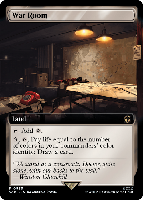 War Room (WHO-533) - rare: (Extended Art) - Foil
