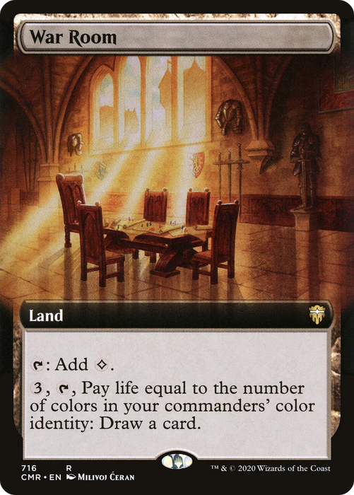 War Room (CMR-716) - rare: (Extended Art) - Foil