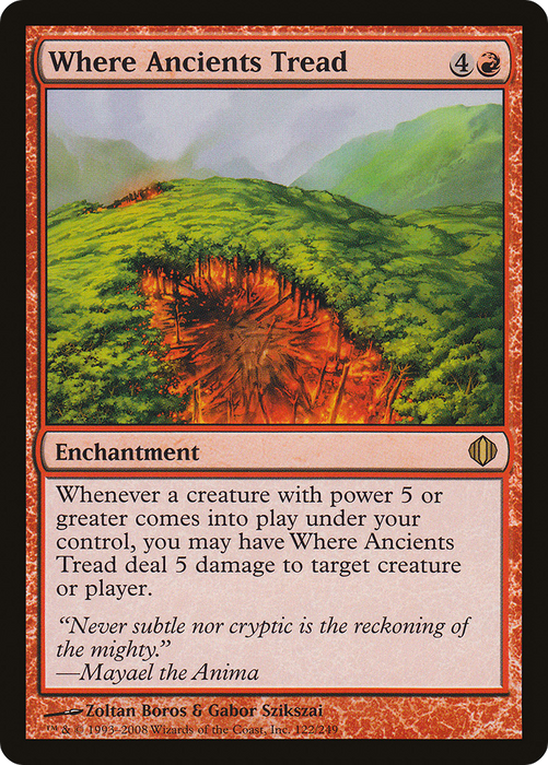 Where Ancients Tread (ALA-122) - rare - Foil