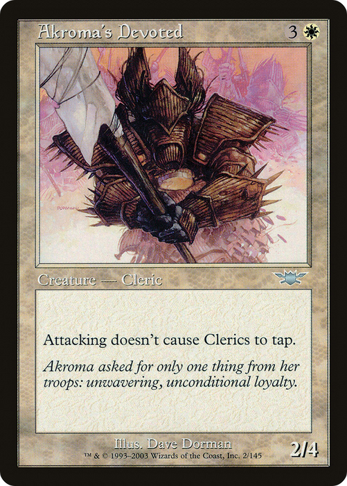 Akroma's Devoted (LGN-002) - uncommon - Foil