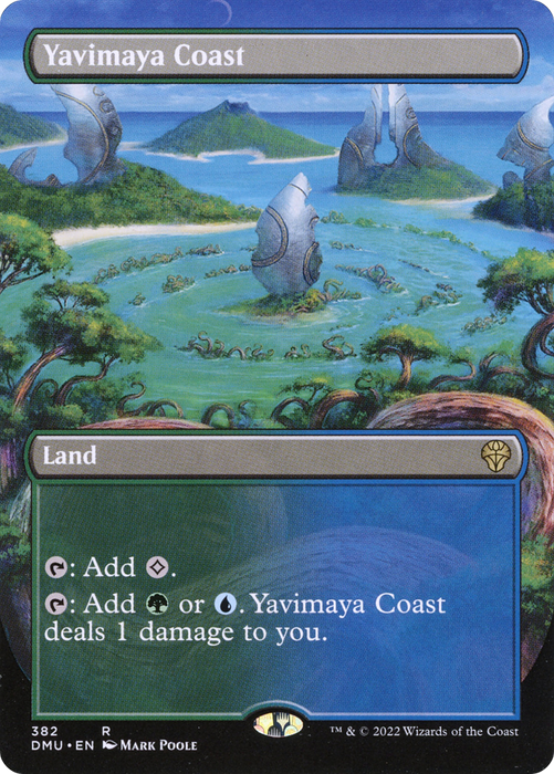 Yavimaya Coast (DMU-382) - rare (Borderless) - Foil