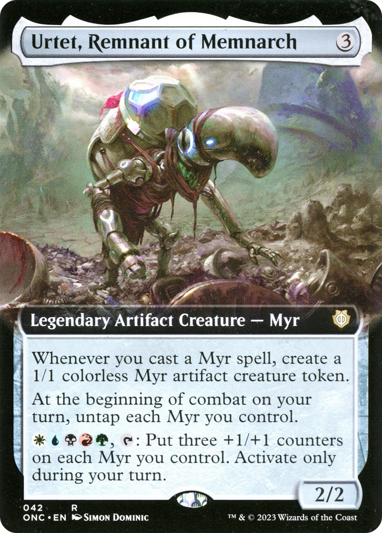 Urtet, Remnant of Memnarch (ONC-042) - rare: (Extended Art)