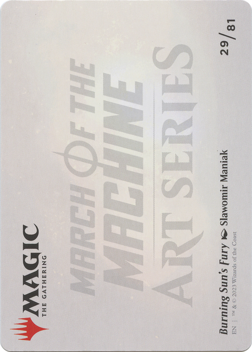 Burning Sun's Fury // Burning Sun's Fury (AMOM-029) - common (Borderless)