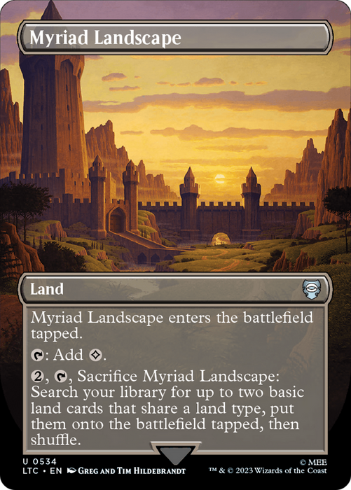 Myriad Landscape (LTC-534) - uncommon (Borderless) - Foil